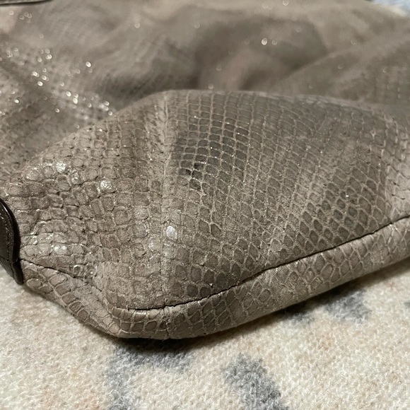 Coach suede snake skin purse - Picture 7 of 7